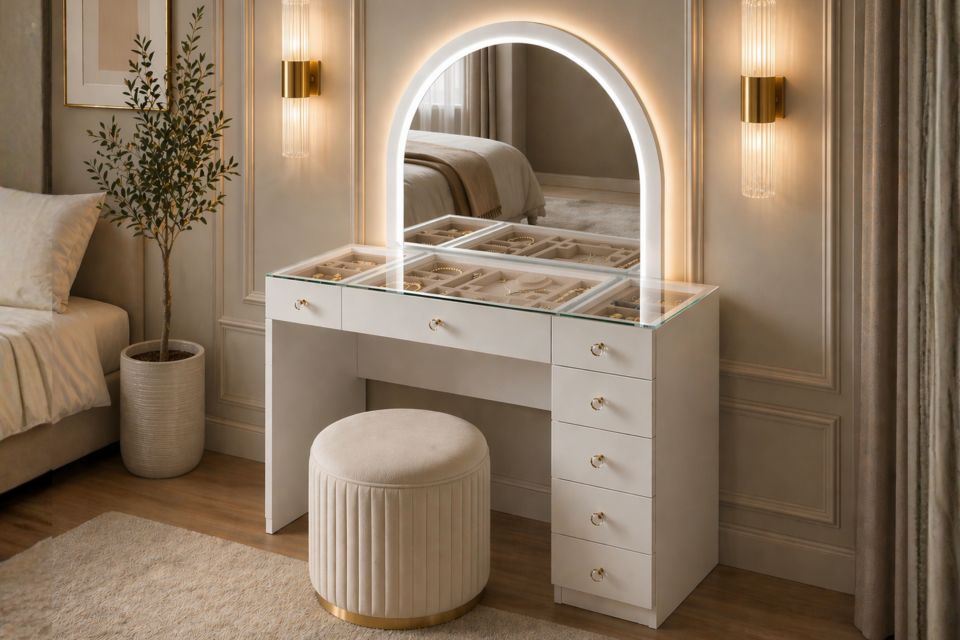 İnci Aynalı Makyaj Masası, Şifonyer