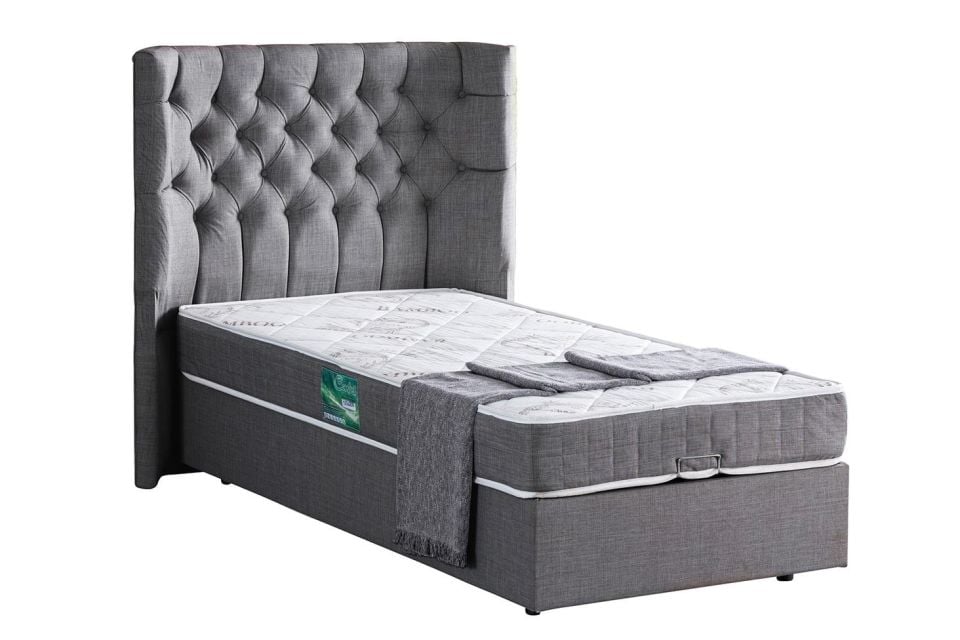 Matilda Baza Başlık Comfort Yatak Seti 100 x 200 - Gri