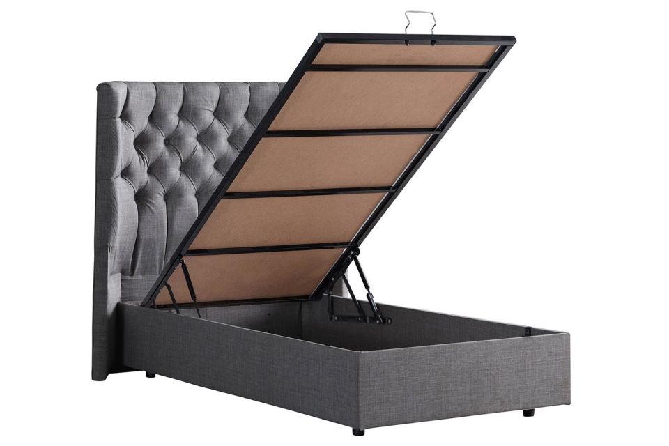 Matilda Baza Başlık Comfort Yatak Seti 100 x 200 - Gri