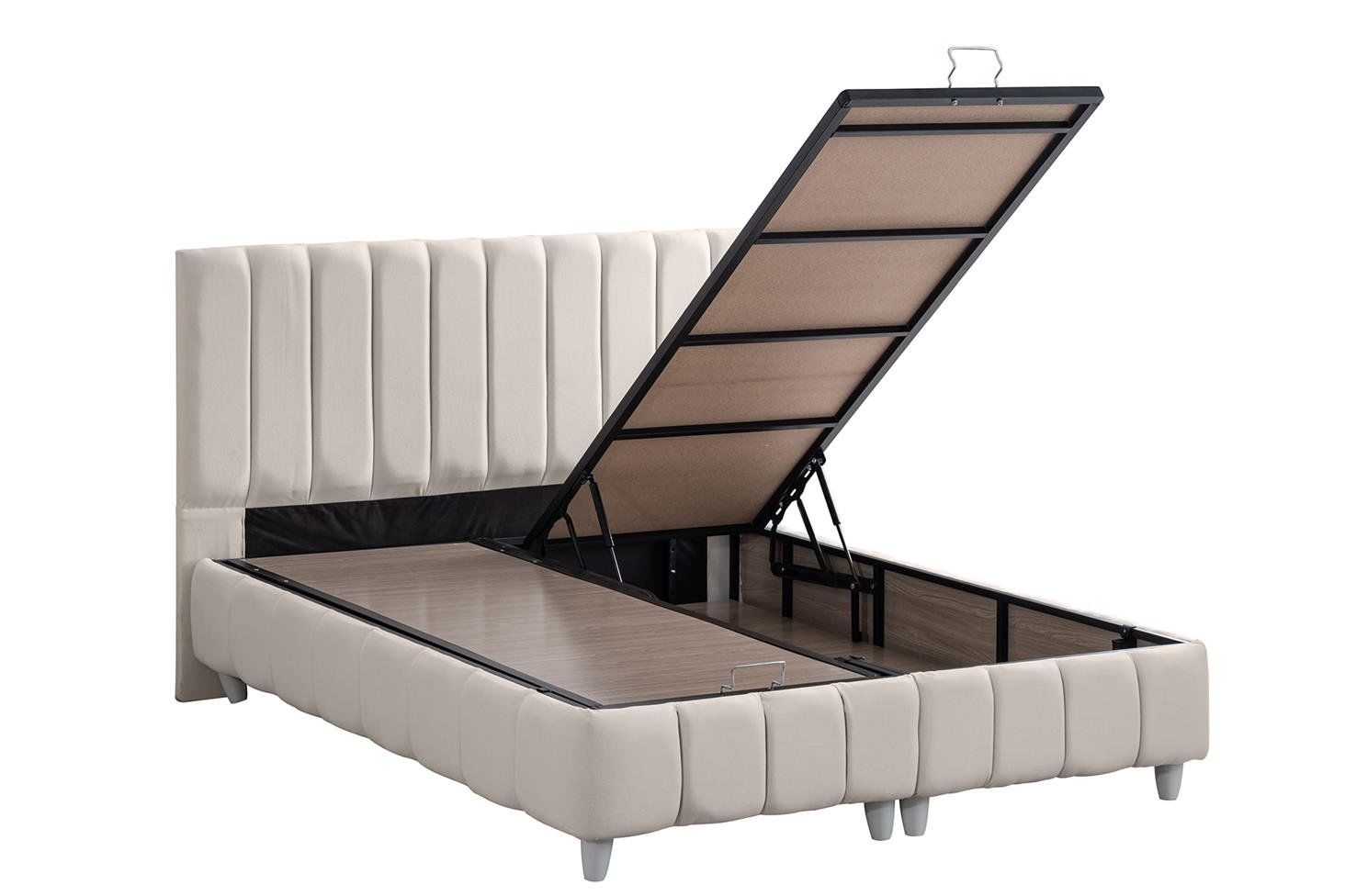 Narva Baza Başlık Seti 90 x 190 - Krem