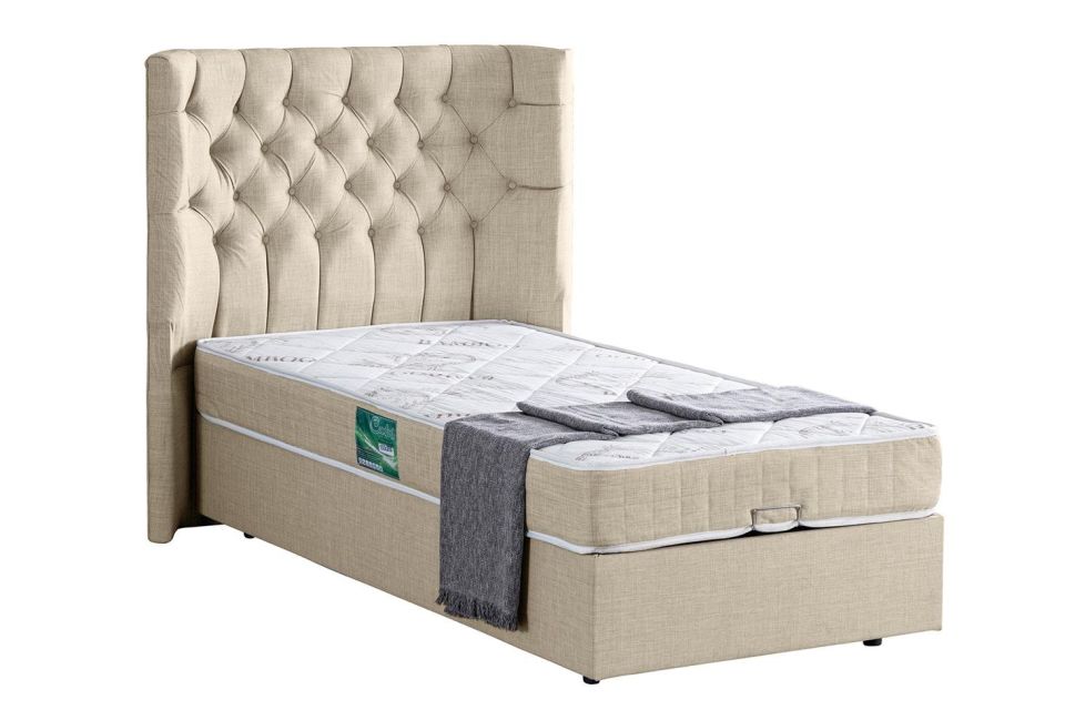 Matilda Baza Başlık Comfort Yatak Seti 90 x 200 - Krem