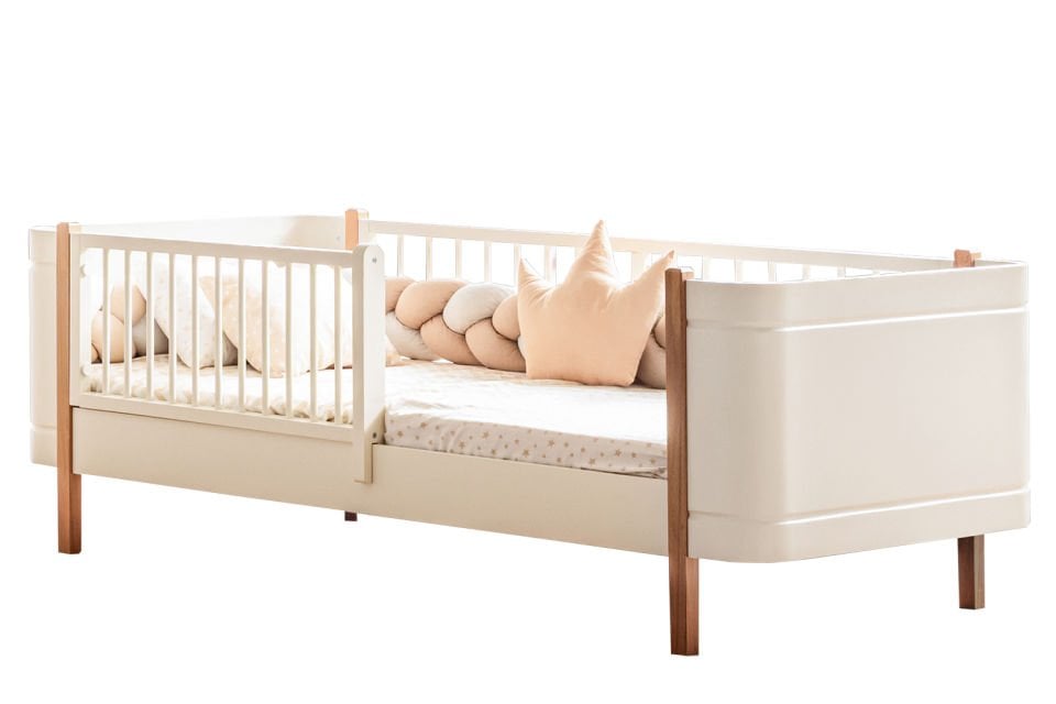 Lidya Montessori Karyola - Krem - Ceviz