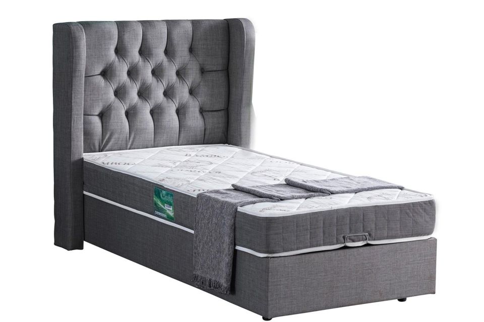 Riga Baza Başlık Comfort Yatak Seti 120 x 200 - Gri