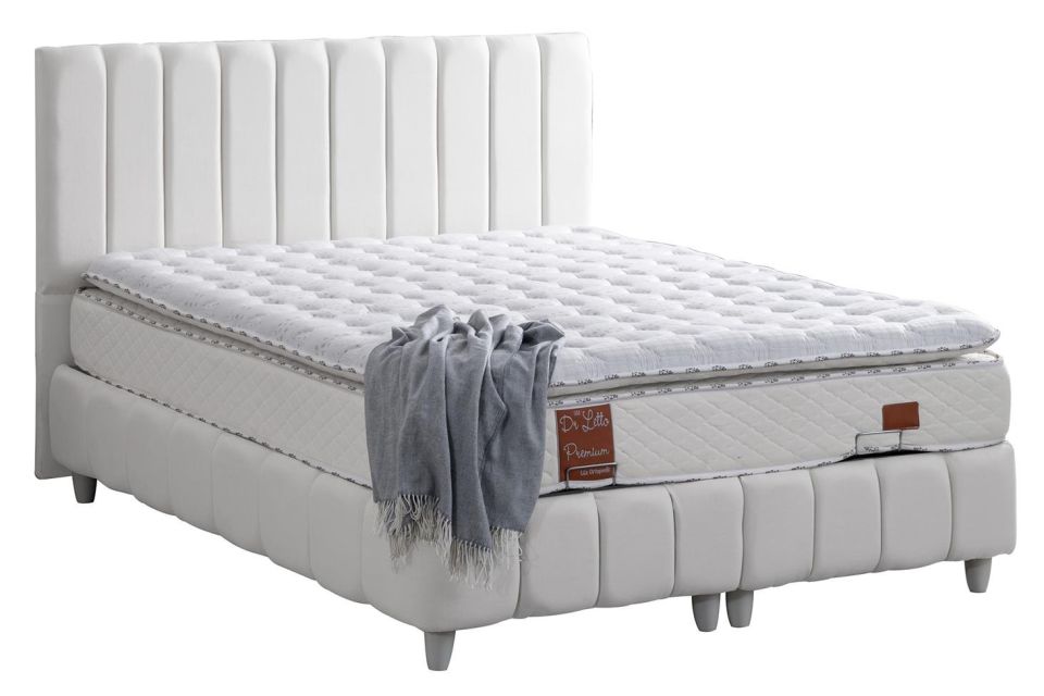 Narva Baza Başlık Real Pedli Yatak Seti 90 x 190 - Beyaz