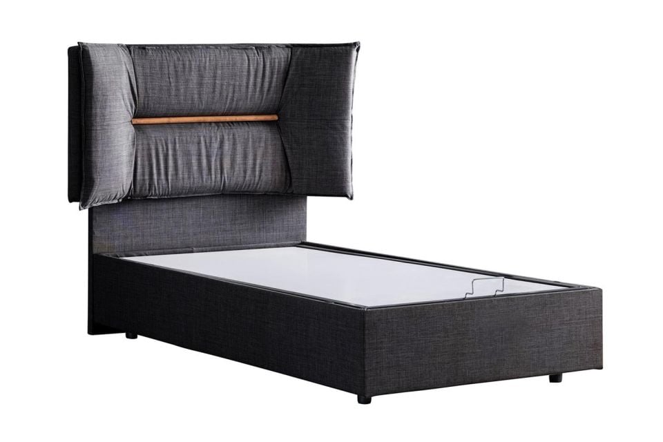 Lizbon Baza Başlık Comfort Yatak Seti 120 x 200 - Antrasit