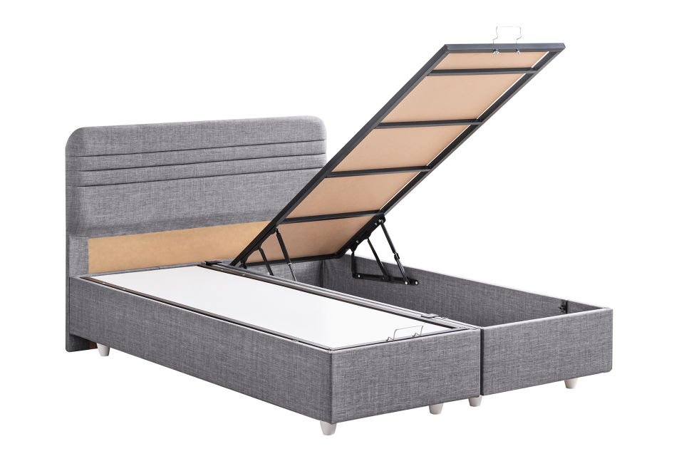 Mila Baza Başlık Seti 140 x 190 - Gri