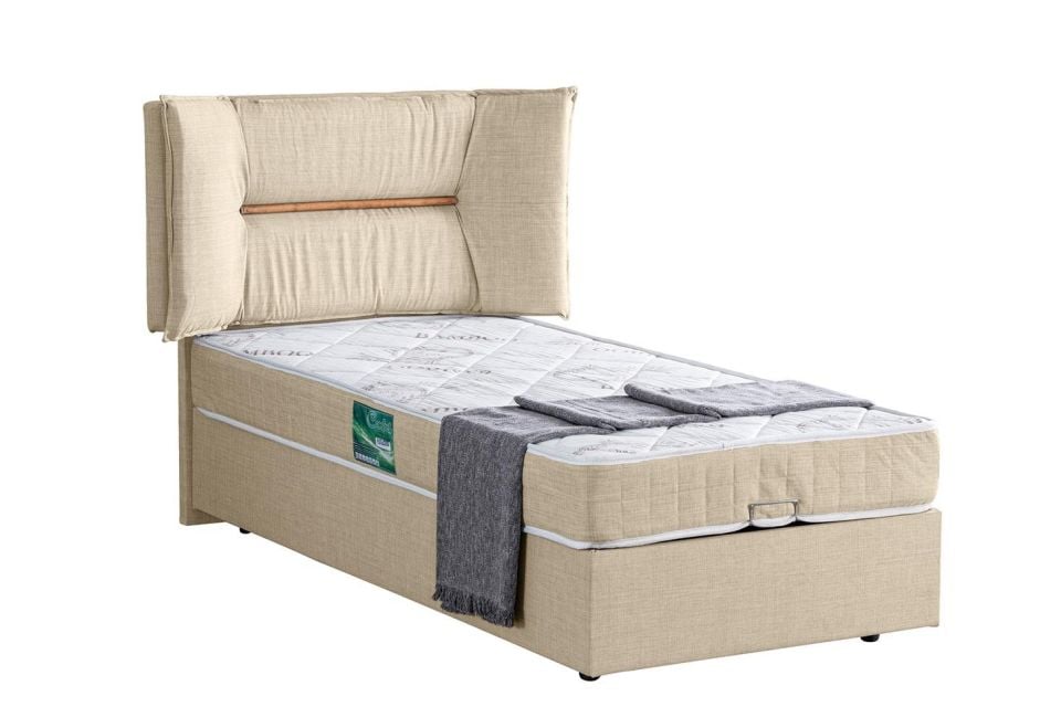 Lizbon Baza Başlık Comfort Yatak Seti 120 x 200 - Krem