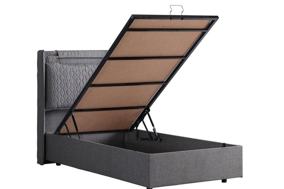 Zagreb Baza Başlık Seti 120 x 200 - Gri