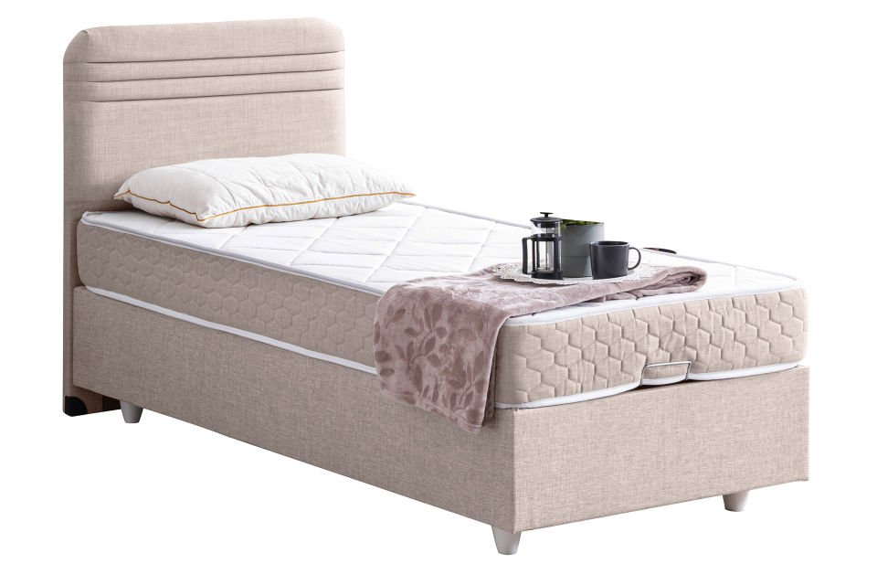 Mila Baza Başlık Orthosoft Yatak Seti 90 x 200 - Krem