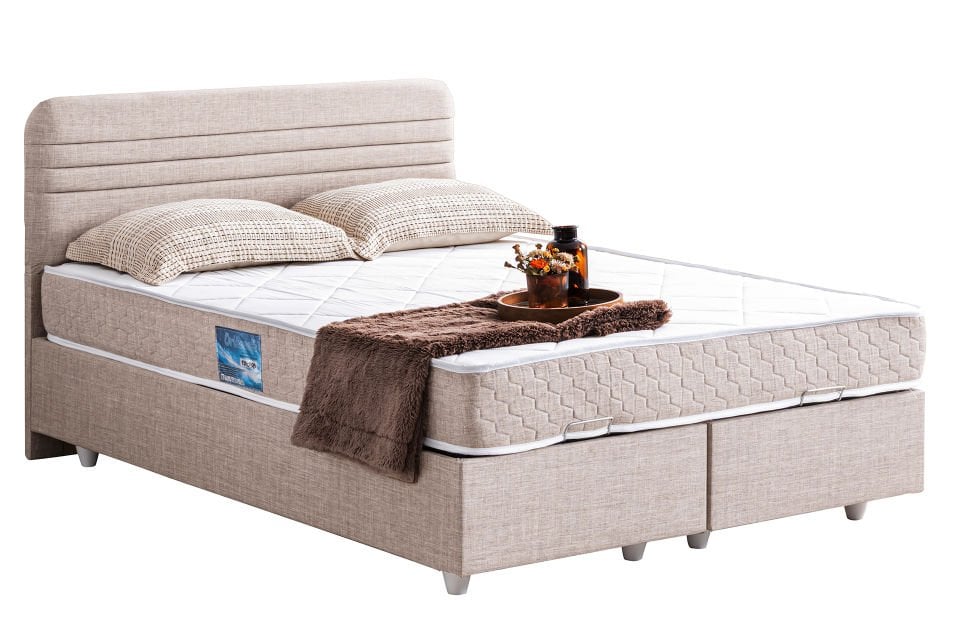 Mila Baza Başlık Orthosoft Yatak Seti 160 x 200 - Krem
