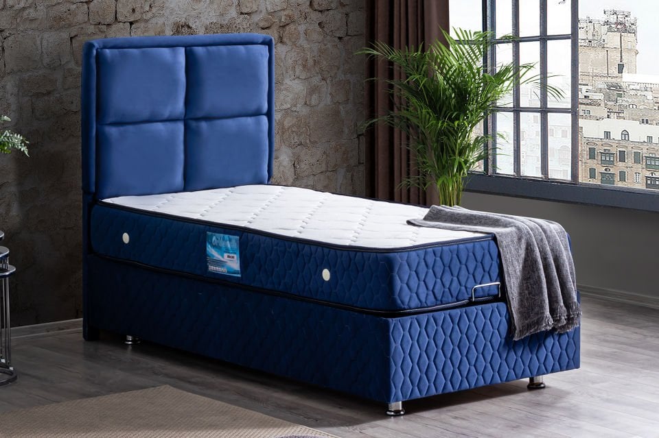 Grand Baza Başlık Ortho Soft Yatak Seti 90 x 200 - Lacivert