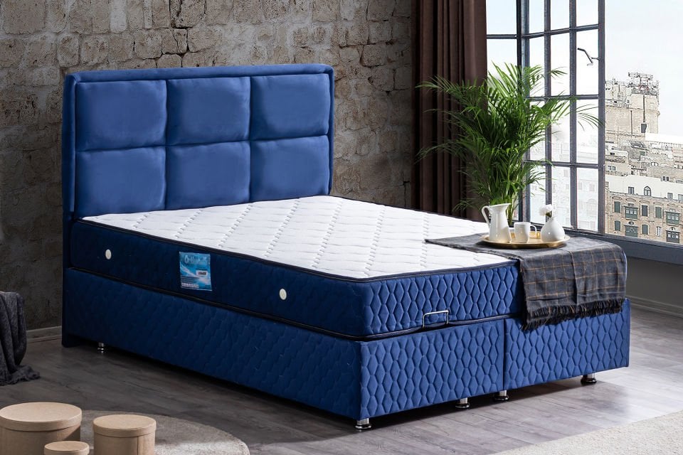 Grand Baza Başlık Ortho Soft Yatak Seti 180 x 200 - Lacivert