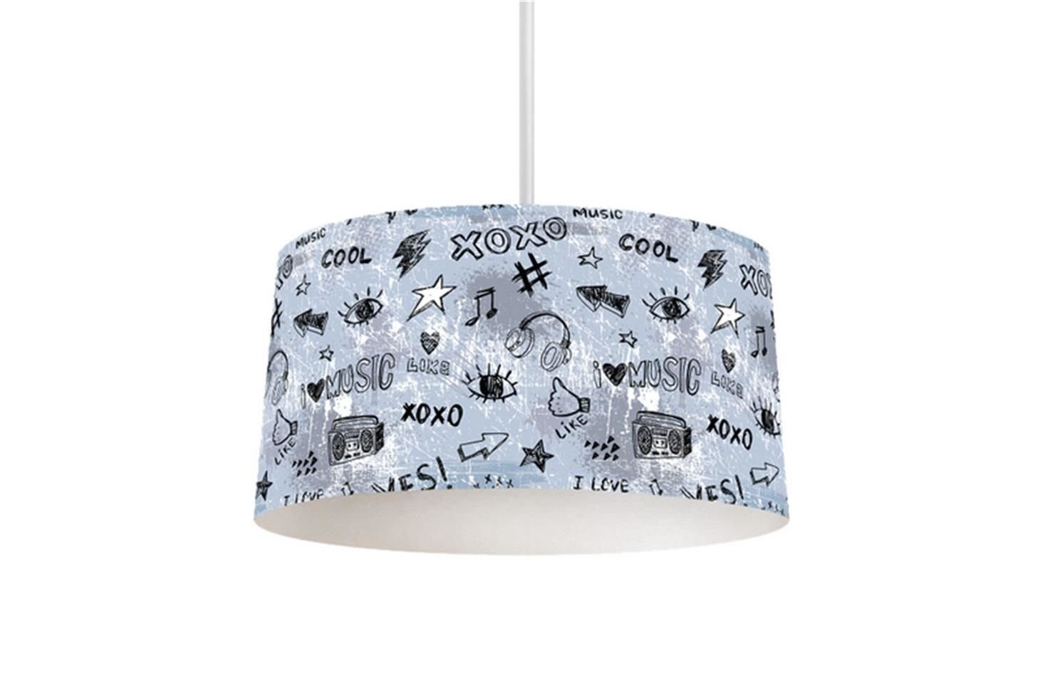 Konteyner Çocuk Odası Takımı Uyumlu Dijital Baskılı Sarkıt Avize