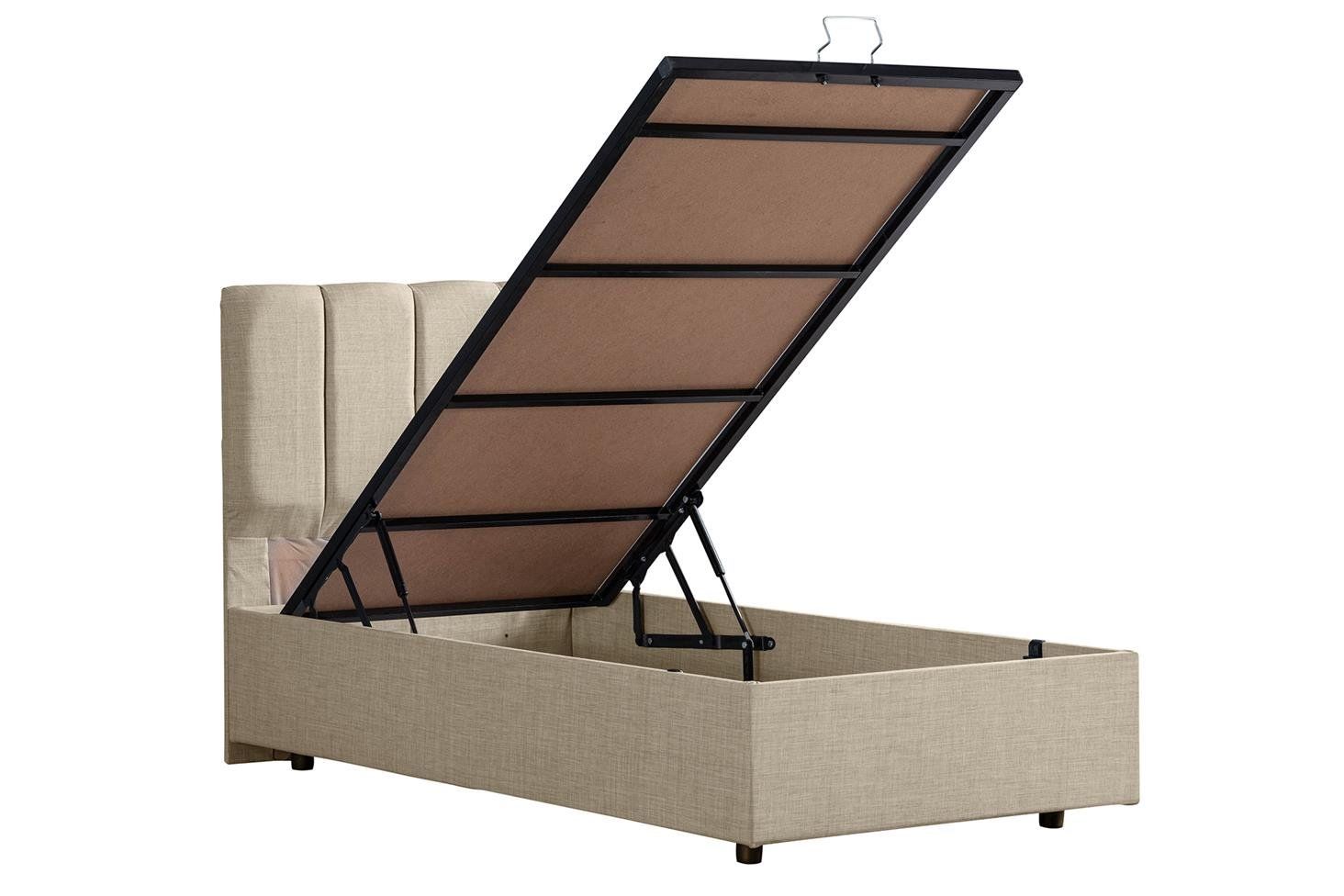 Defne Baza Başlık Seti 90 x 200 - Krem