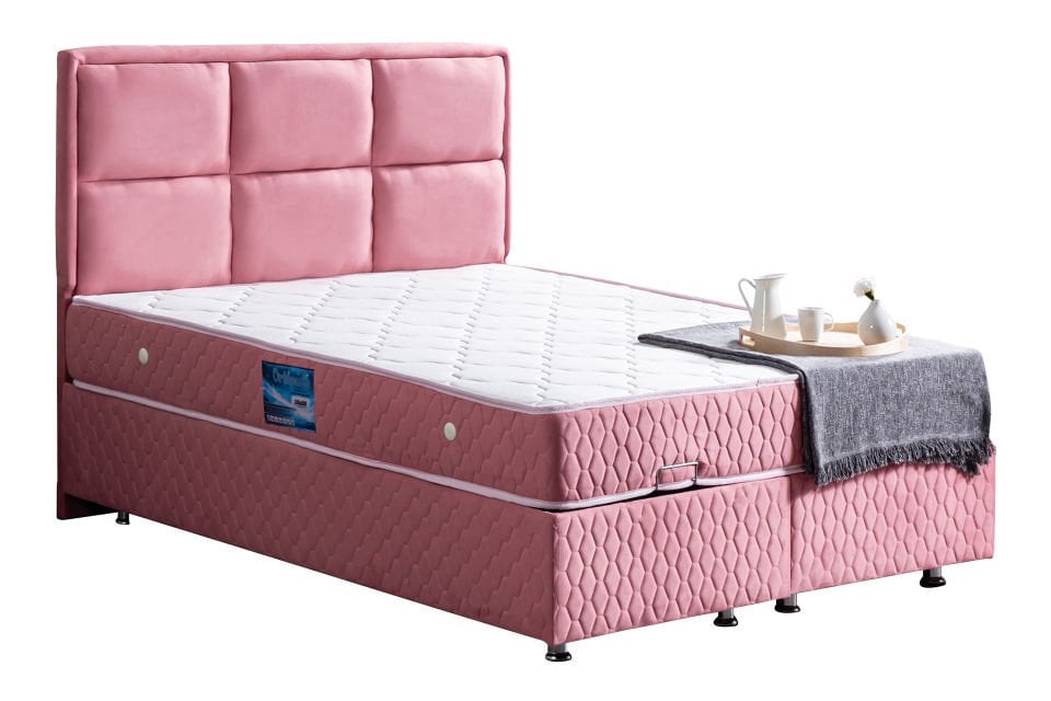 Grand Baza Başlık Ortho Soft Yatak Seti 180 x 200 - Pembe