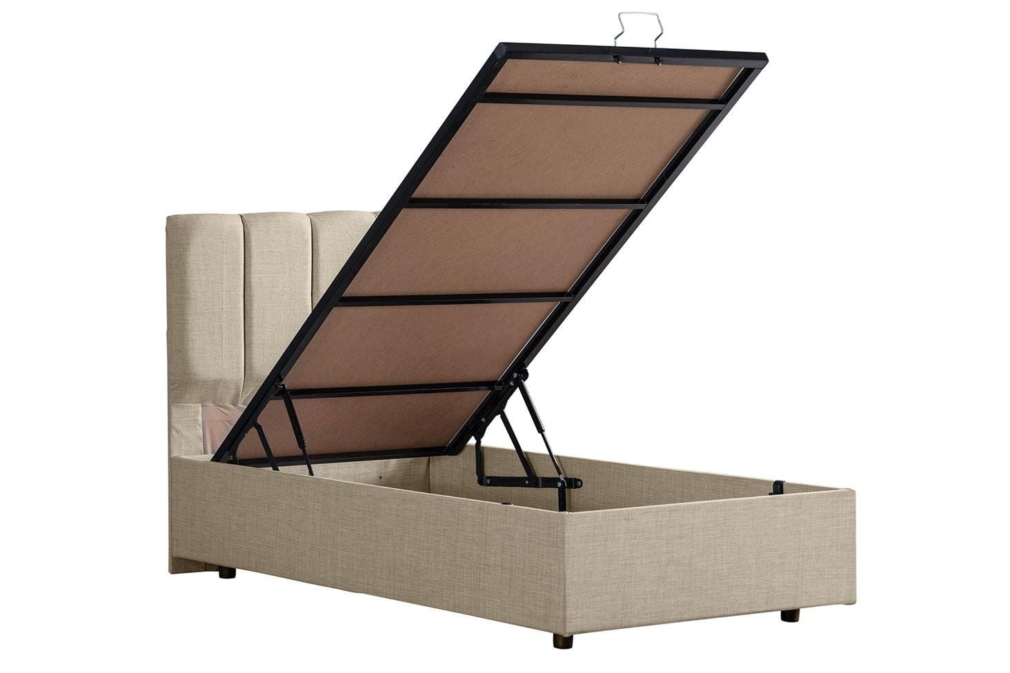 Defne Baza Başlık Seti 150 x 200 - Krem