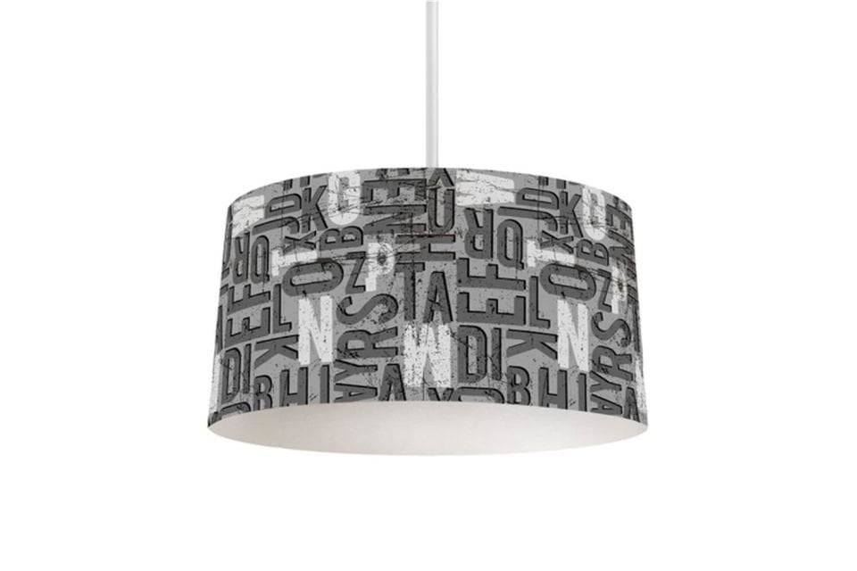 Black Genç Odası Takımı Uyumlu Dijital Baskılı Sarkıt Avize