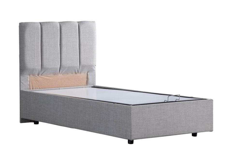 Defne Baza Başlık Comfort Yatak Seti 160 x 200 - Açık Gri