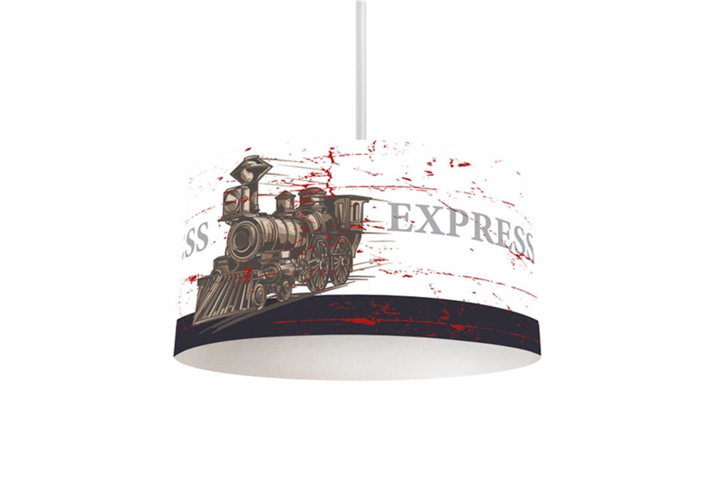 Express Çocuk Odası Takımı Uyumlu Dijital Baskılı Sarkıt Avize