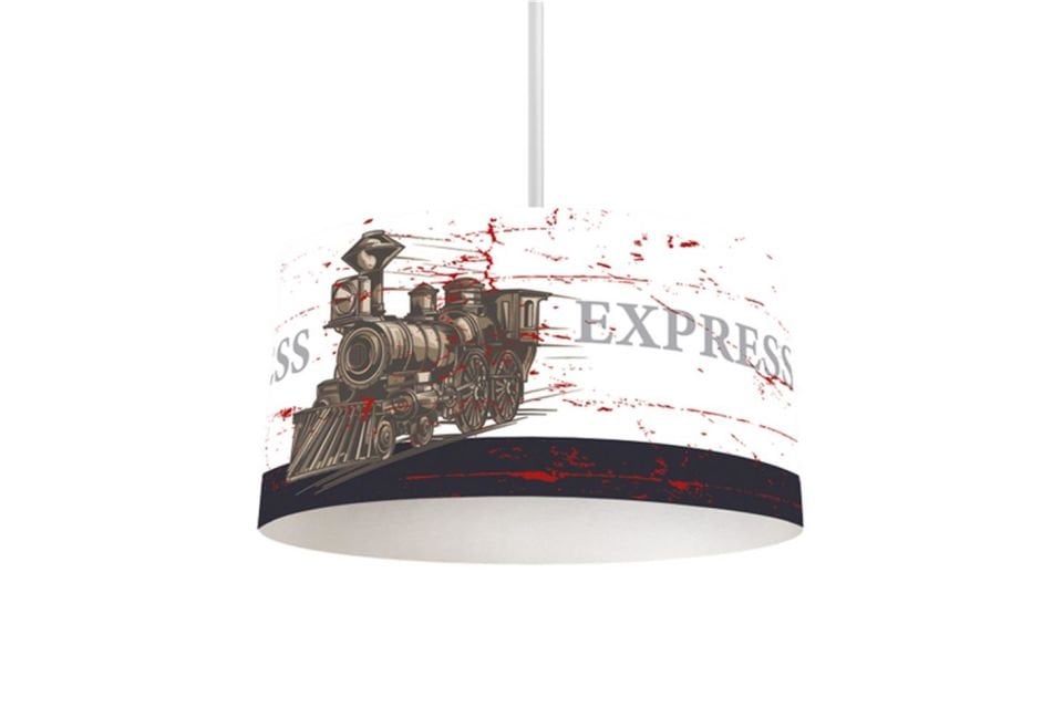 Express Çocuk Odası Takımı Uyumlu Dijital Baskılı Sarkıt Avize