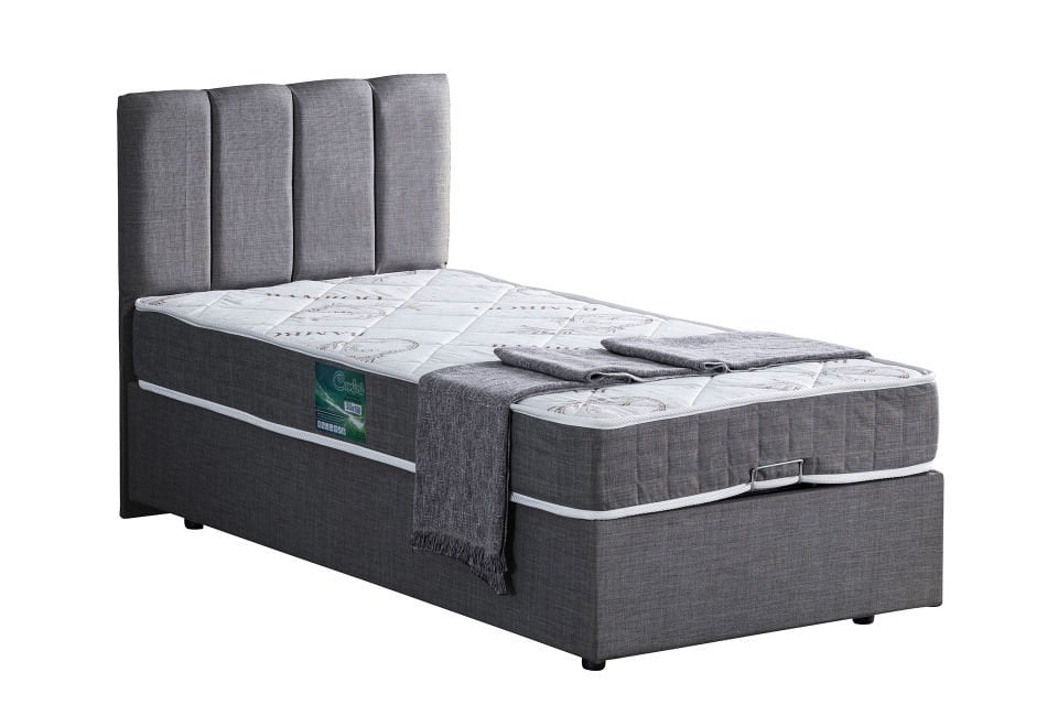 Defne Baza Başlık Comfort Yatak Seti 160 x 200 - Gri