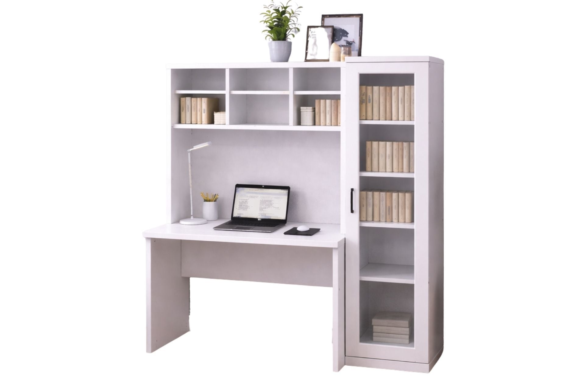 Merisa Çalışma Masası, Cam Kapaklı Kitaplık