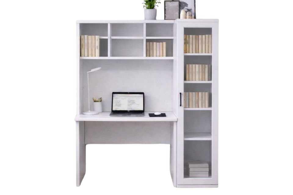 Merisa Çalışma Masası, Cam Kapaklı Kitaplık