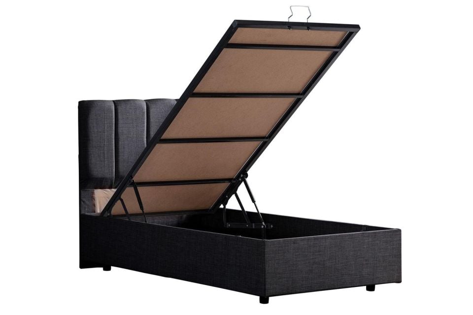 Defne Baza Başlık Comfort Yatak Seti 100 x 200 - Antrasit