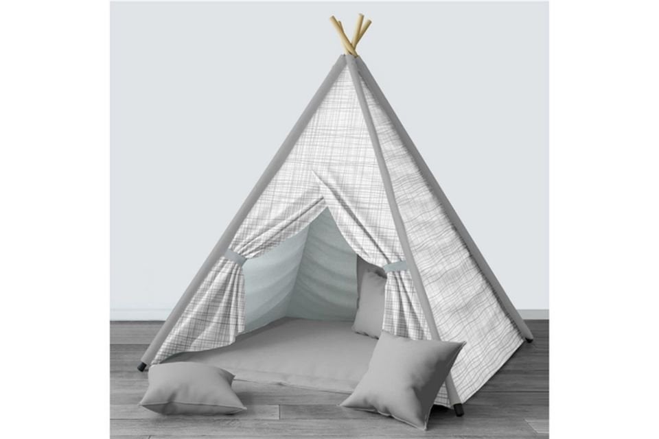 Taht Çocuk Odası Takımı Uyumlu Dijital Baskılı Minderli Oyun Çadırı