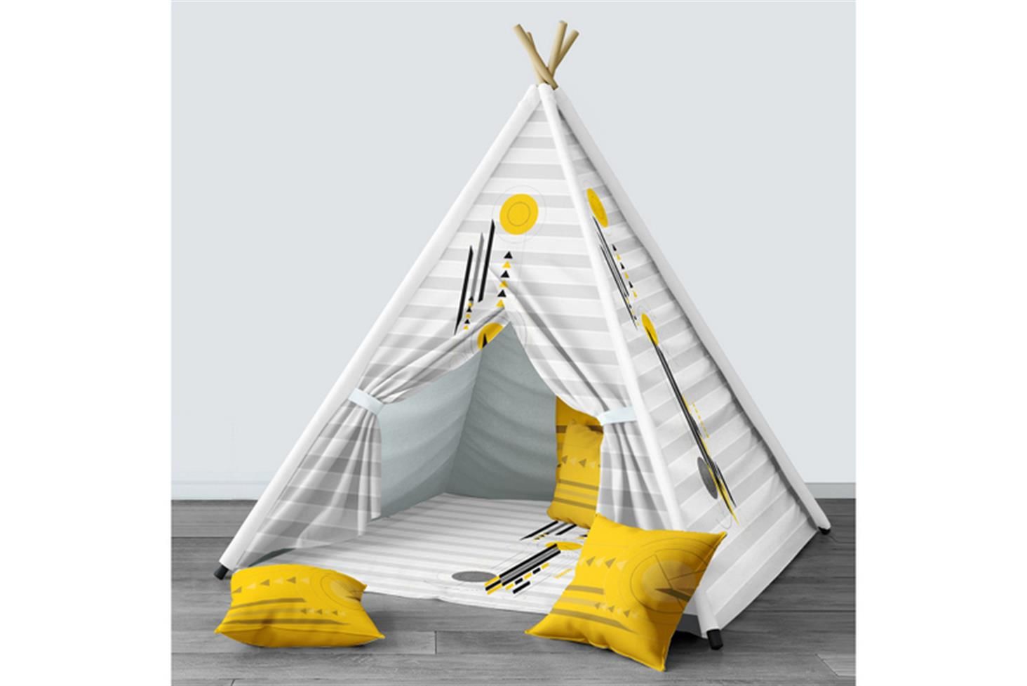 Relax Genç Odası Takımı Uyumlu Dijital Baskılı Minderli Oyun Çadırı