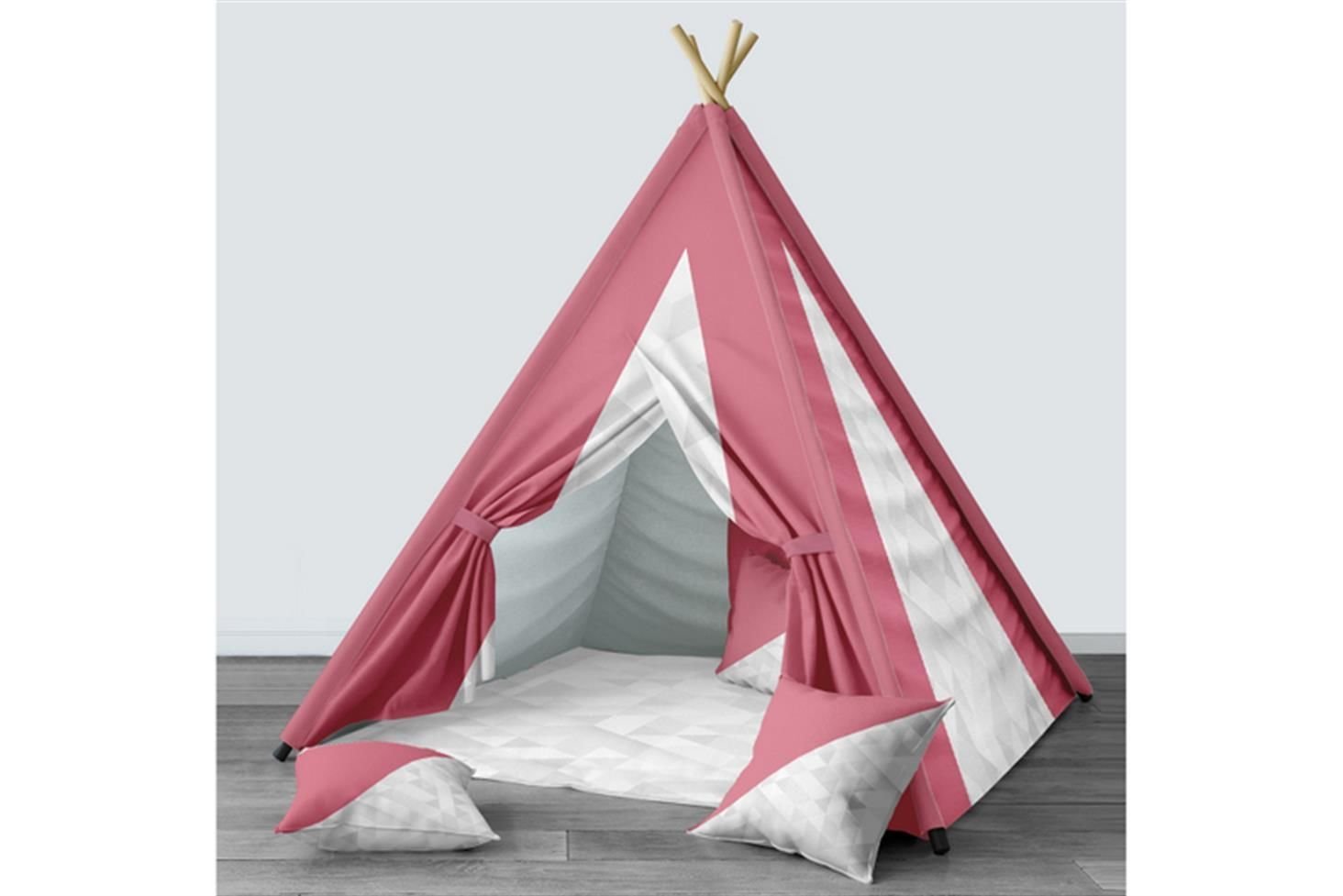 Lilyum Genç Odası Takımı Uyumlu Dijital Baskılı Minderli Oyun Çadırı