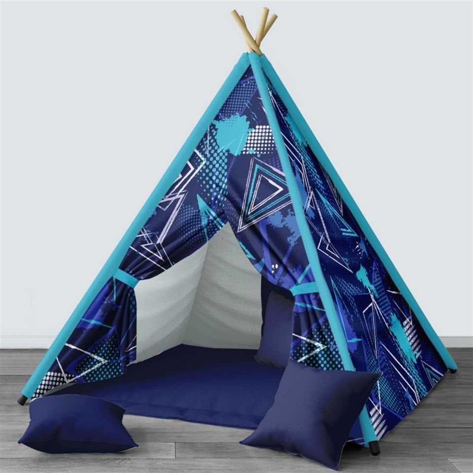 Grand Genç Odası Takımı Uyumlu Dijital Baskılı Minderli Oyun Çadırı