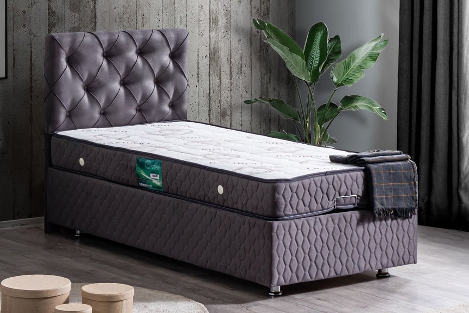 Vita Baza Başlık Comfort Yatak Seti 100 x 200 - Antrasit