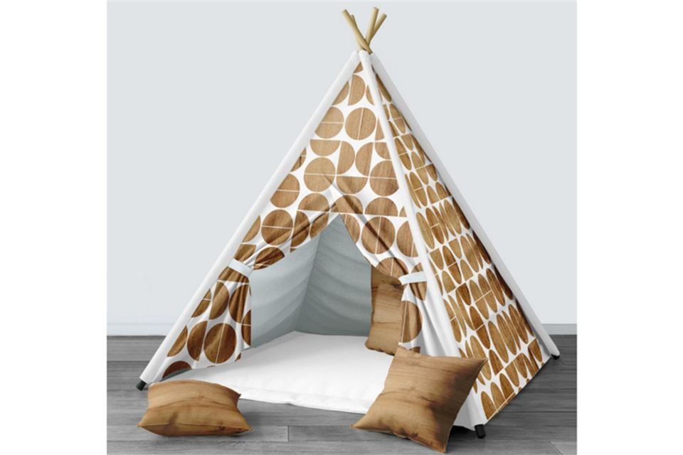 Deluxe Çocuk Odası Takımı Uyumlu Dijital Baskılı Minderli Oyun Çadırı