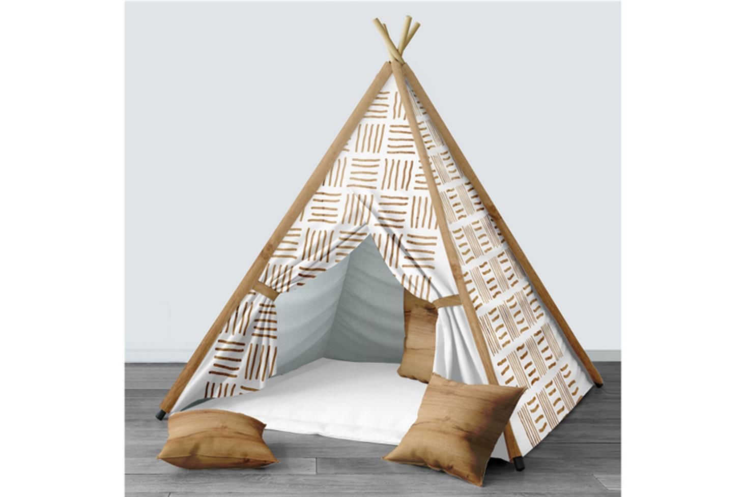 Avrasya Çocuk Odası Takımı Uyumlu Dijital Baskılı Minderli Oyun Çadırı