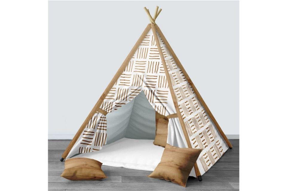 Avrasya Çocuk Odası Takımı Uyumlu Dijital Baskılı Minderli Oyun Çadırı