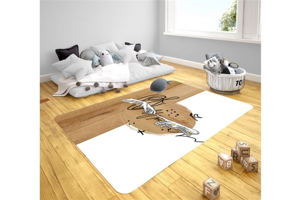 Pallet Genç Odası Takımı Uyumlu Kaydırmaz Halı 80x160 cm