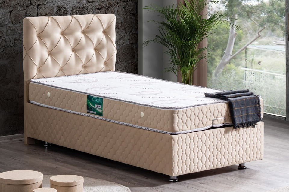 Vita Baza Başlık Comfort Yatak Seti 100 x 200 - Bej