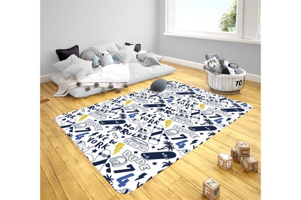 Venüs Genç Odası Takımı Uyumlu Kaydırmaz Halı 80x160