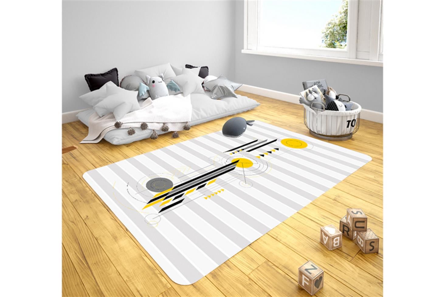 Relax Genç Odası Takımı Uyumlu Kaydırmaz Halı 80x160