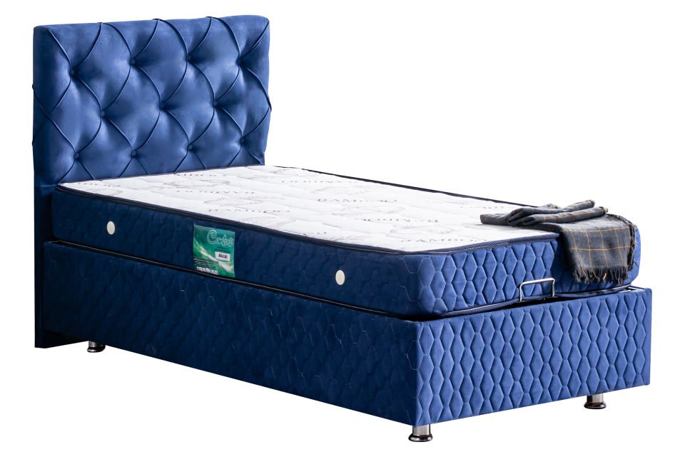 Vita Baza Başlık Comfort Yatak Seti 90 x 190 - Lacivert