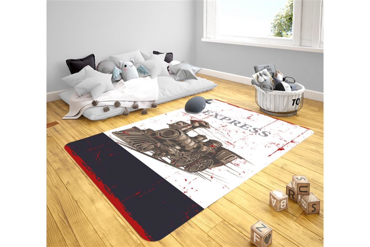 Express Çocuk Odası Takımı Uyumlu Kaydırmaz Halı 80x160