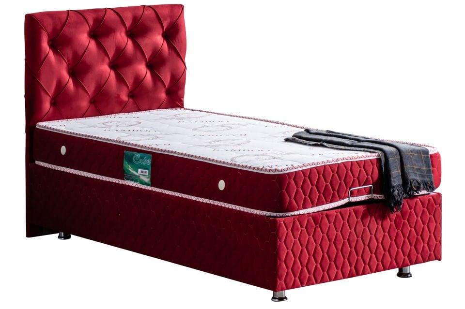 Vita Baza Başlık Comfort Yatak Seti 100 x 200 - Bordo