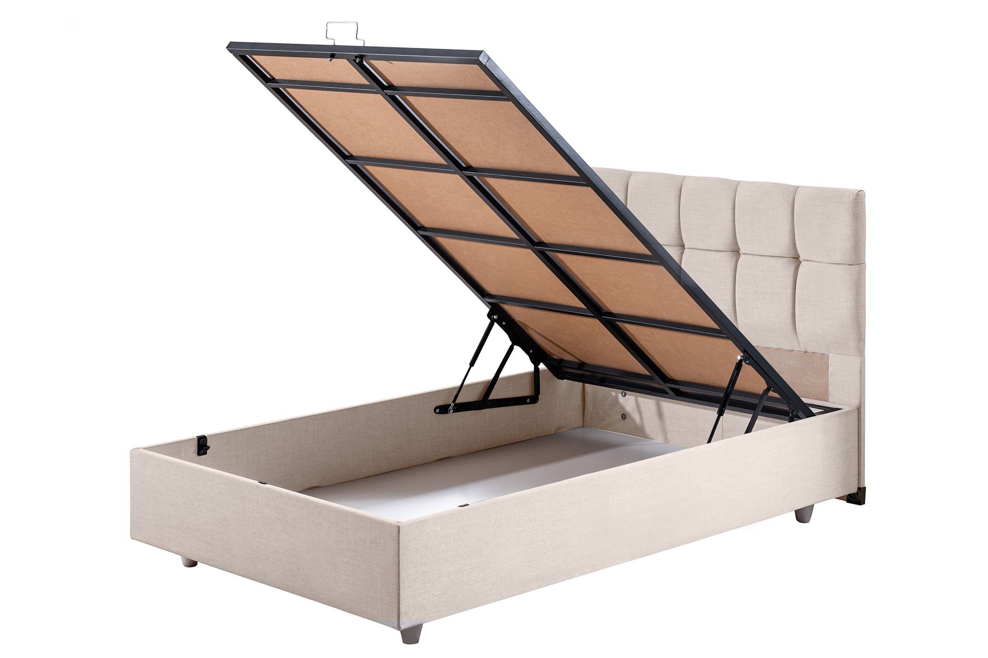 Berlin Baza Başlık Seti 90 x 200 - Krem