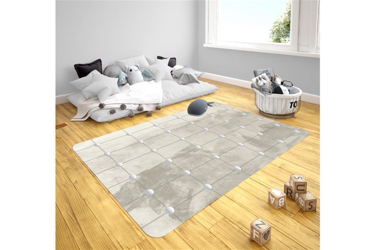 Eymen Çocuk Odası Takımı Uyumlu  Kaydırmaz Halı 120x180