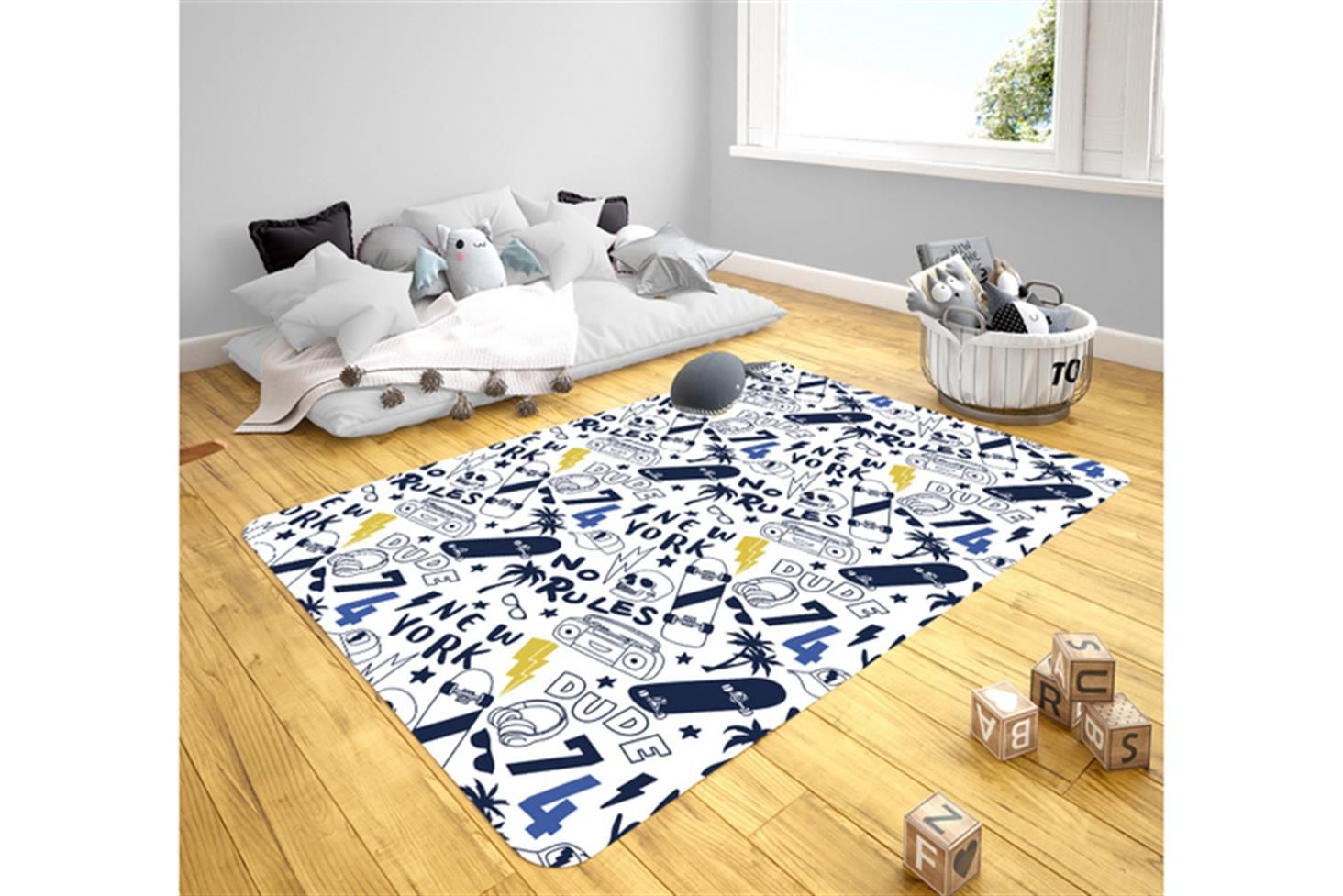 Venüs Genç Odası Takımı Uyumlu Kaydırmaz Halı 120x180