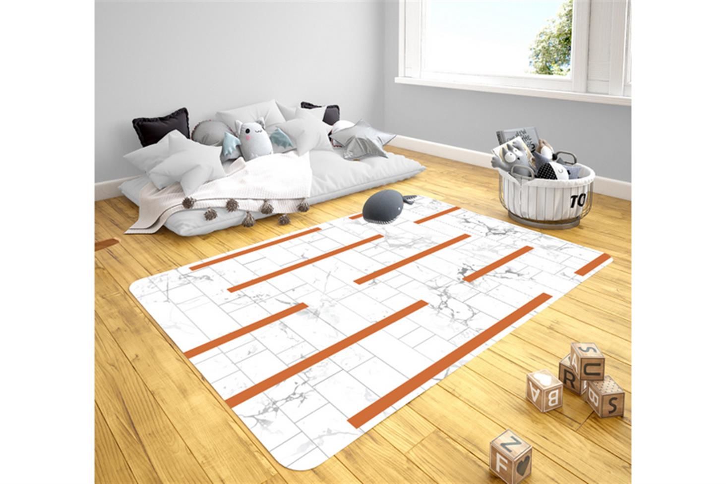 Planör Çocuk Odası Takımı Uyumlu Kaydırmaz Halı 120x180