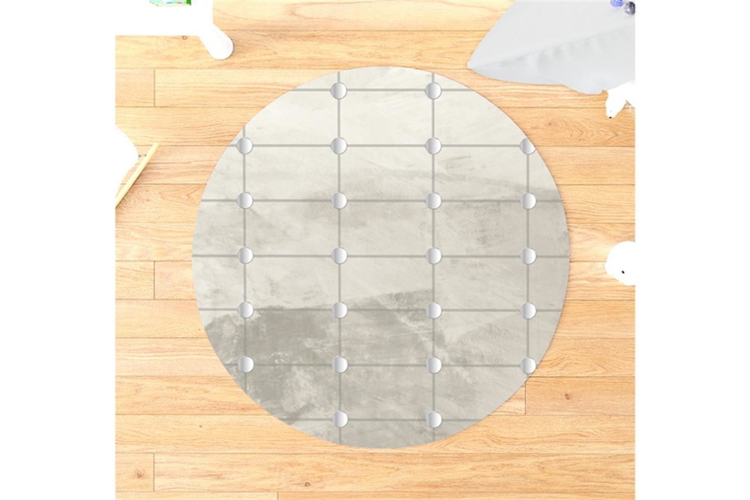 Eymen Çocuk Odası Takımı Uyumlu  Yuvarlak Kaydırmaz Halı 160x160