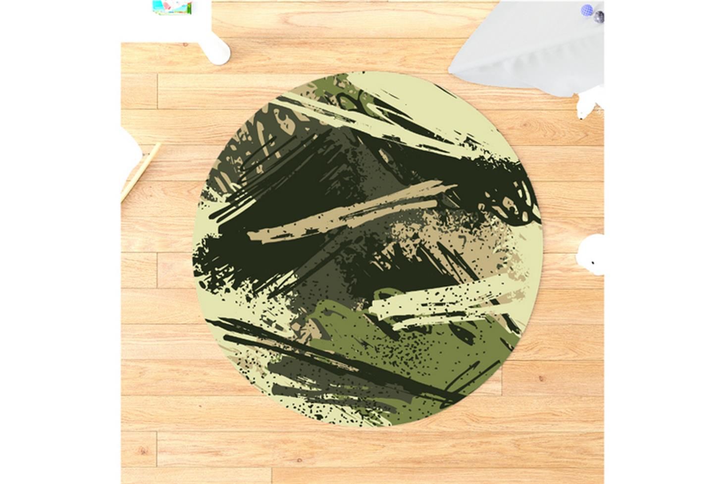 Aktif Çocuk Odası Takımı Uyumlu Yuvarlak Kaydırmaz Halı 160x160