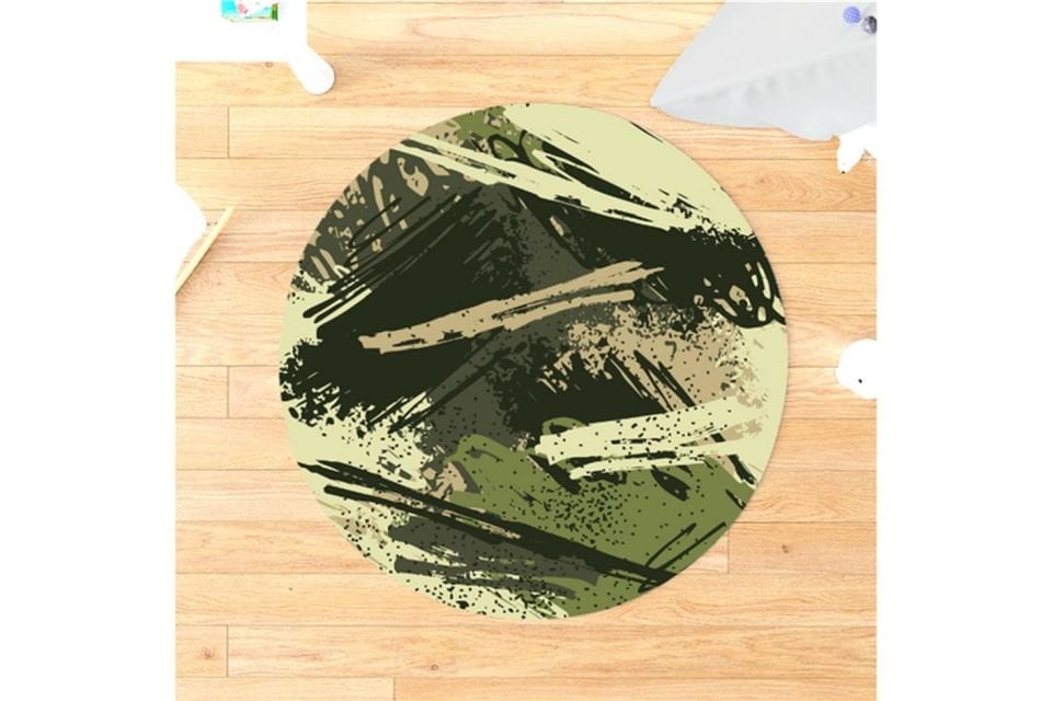 Aktif Çocuk Odası Takımı Uyumlu Yuvarlak Kaydırmaz Halı 160x160